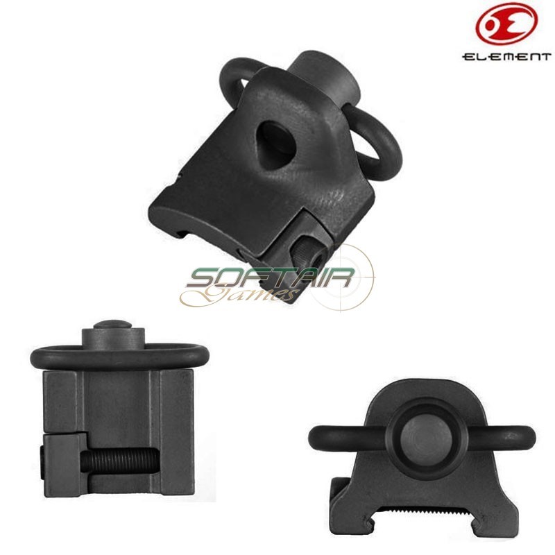 Rail Mount Hand Stop BLACK Element (ex249-bk)