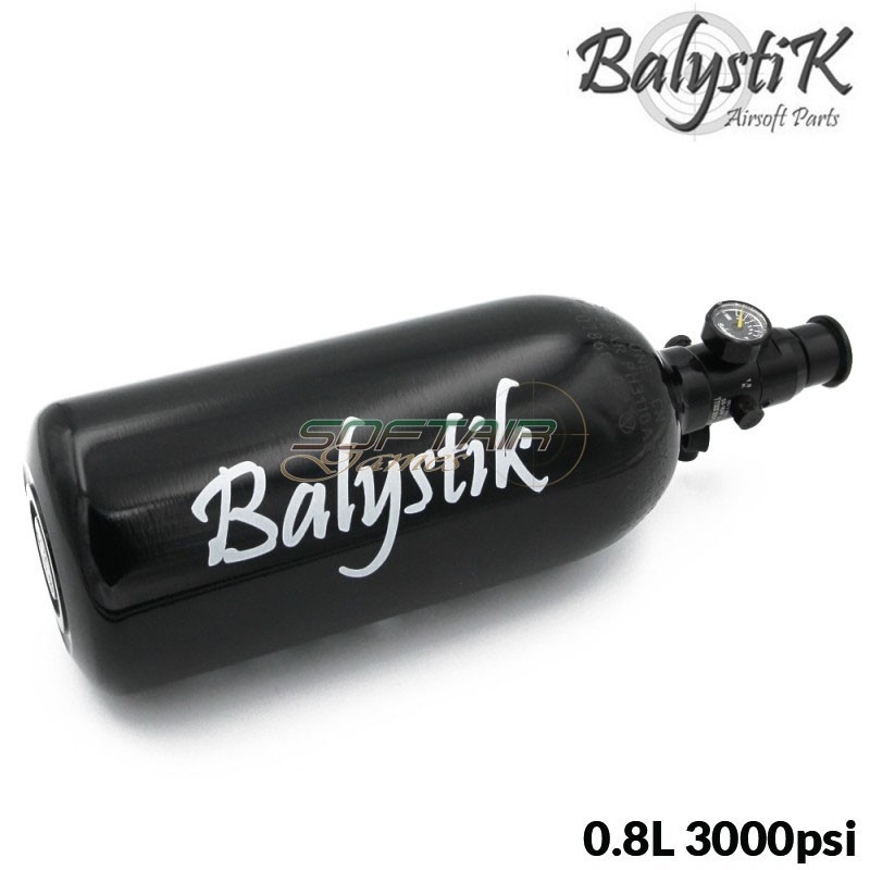 Alu HPA Tank 0.8L 3000psi with HP preset Balystik (BA-HPA-48CI-800)