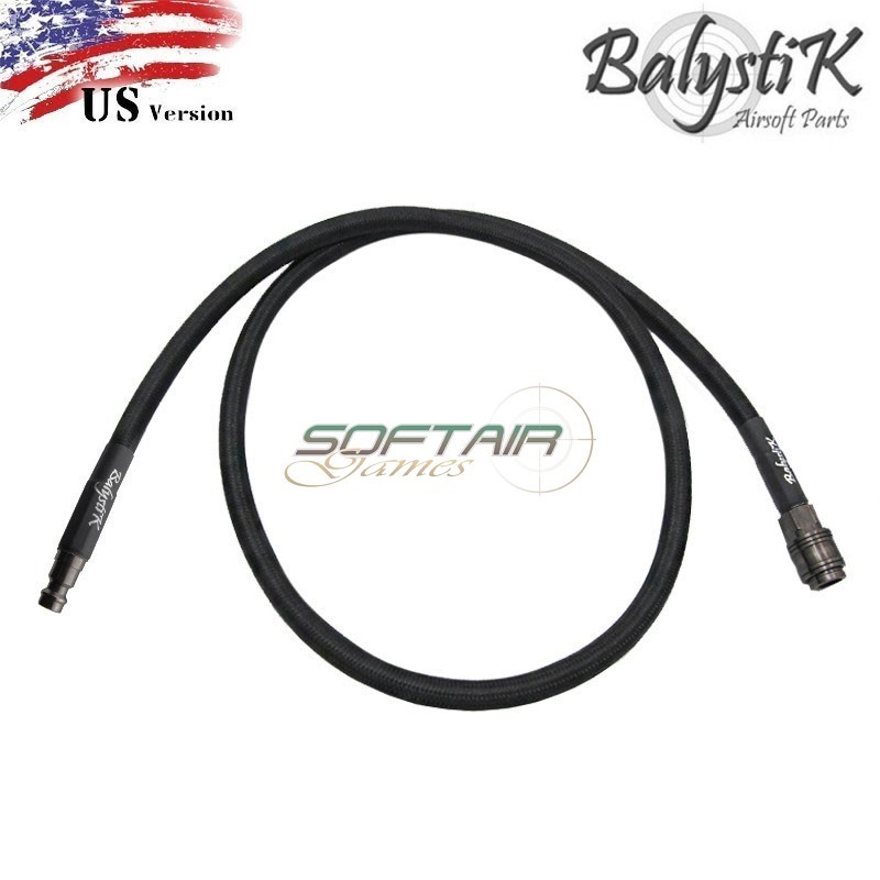 PREMIUM Braided line BLACK 100cm US Connector for HPA Balystik (BA-HPA-BLPBK-US)