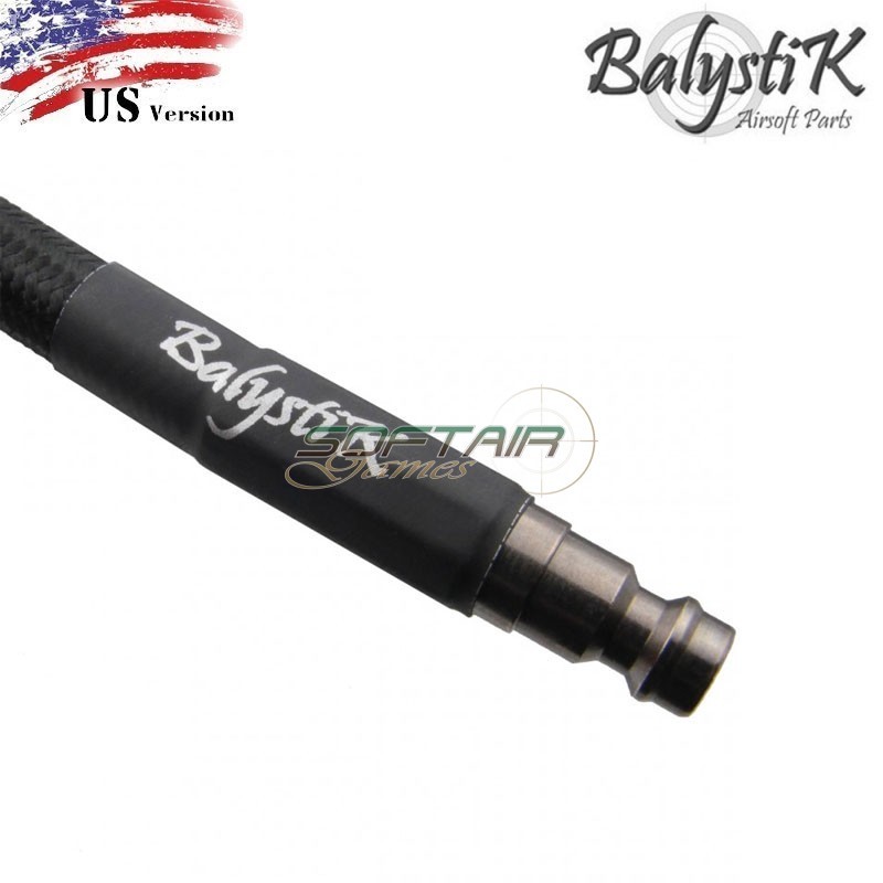 PREMIUM Braided line BLACK 100cm US Connector for HPA Balystik (BA-HPA-BLPBK-US)