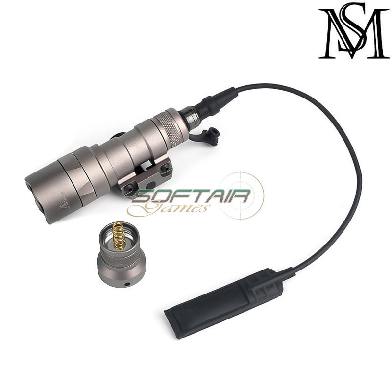 Flashlight M300C SF Mini scout two control DARK EARTH Mil-Sim (MS-358-DE) Flashlight M300C SF Mini scout two control DARK EARTH Mil-Sim (MS-358-DE)