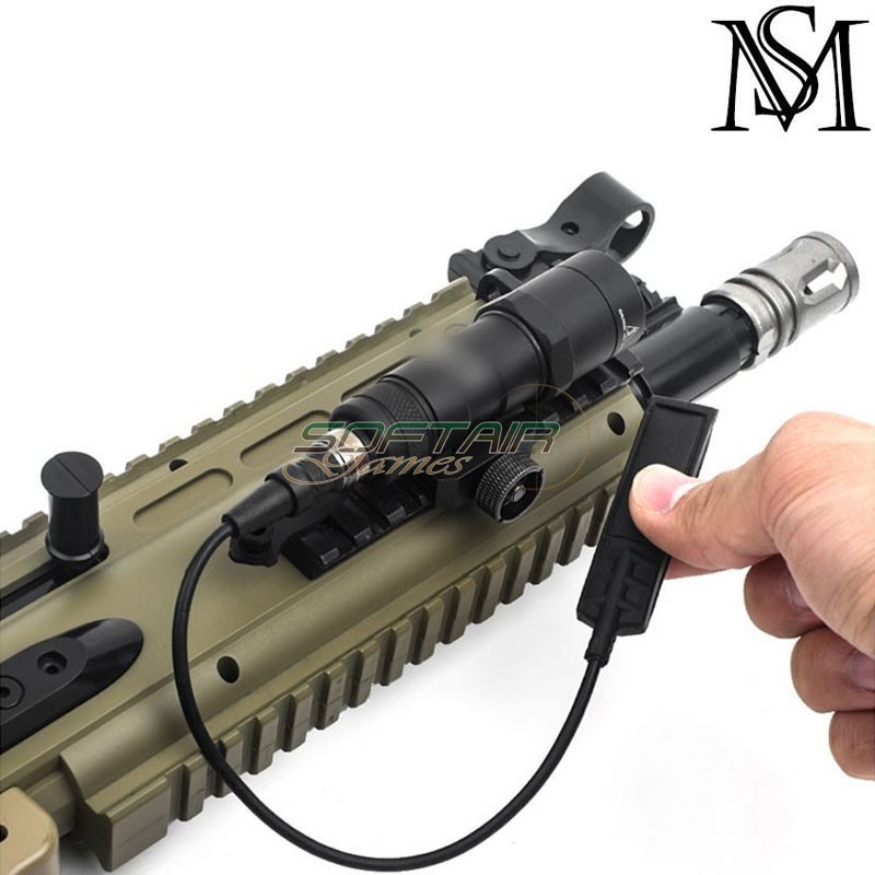 Flashlight M300B SF Mini scout two control BLACK Mil-Sim (MS-4023-BK) Flashlight M300B SF Mini scout two control BLACK Mil-Sim (MS-4023-BK)