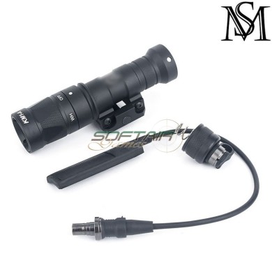 Flashlight M300W SF Mini scout two control kit BLACK Mil-Sim (MS-385-BK)