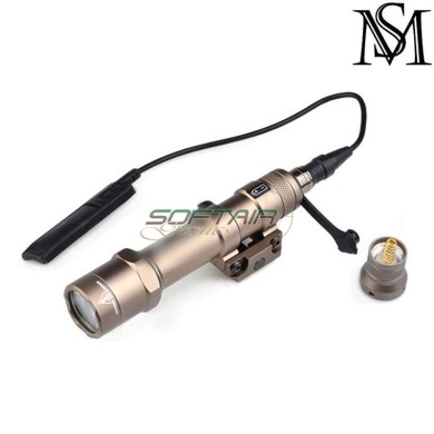 Flashlight M600B SF Mini scout two control kit DARK EARTH Mil-Sim (MS-410-DE)