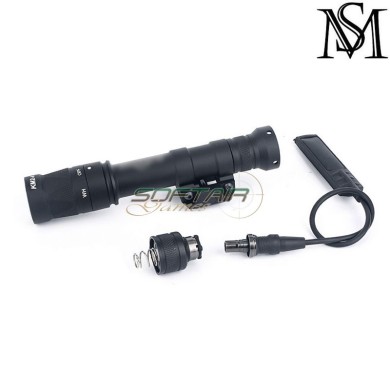 Flashlight M600W SF Scout two control kit BLACK Mil-Sim (MS-377-BK)
