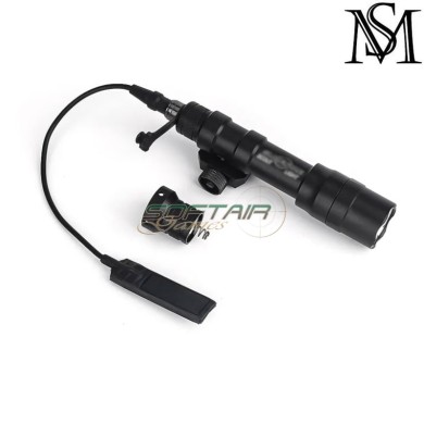 Flashlight M600DF SF Scout two control kit BLACK Mil-Sim (MS-4001-BK)