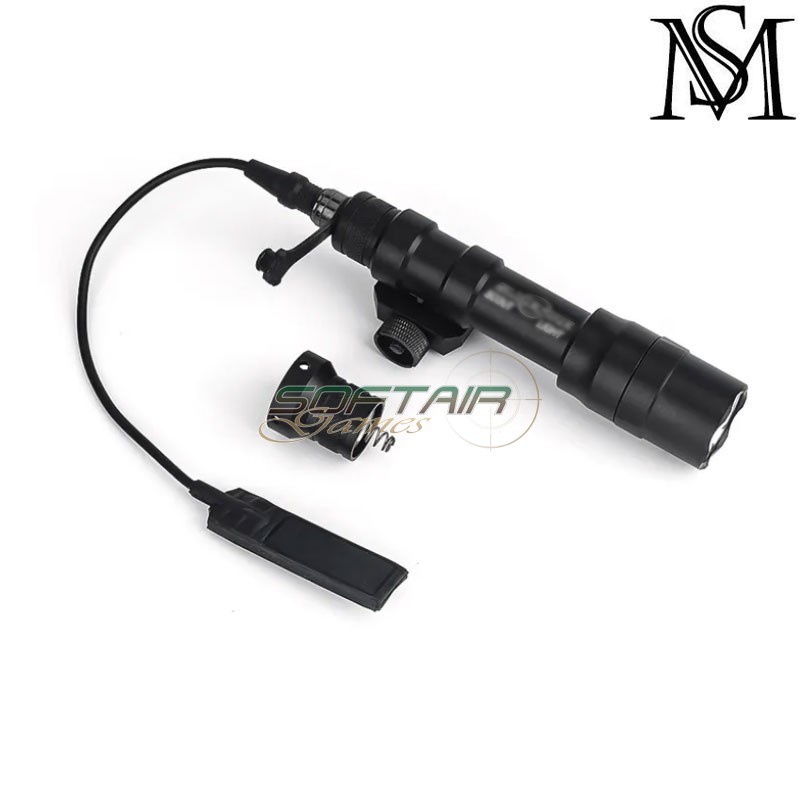 Torcia M600DF SF Scout two control kit BLACK Mil-Sim (MS-4001-BK)