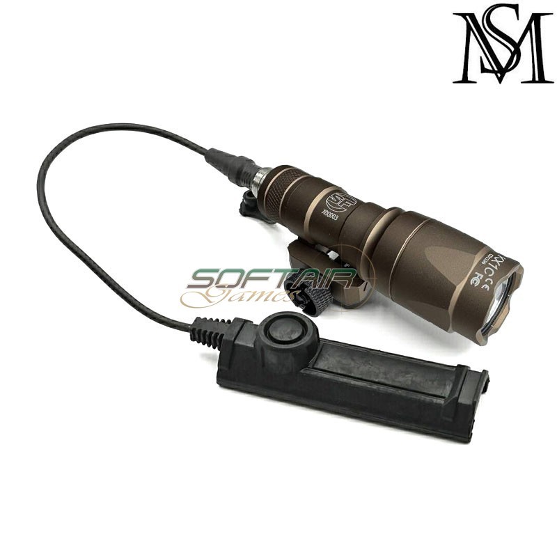 Torcia M300A SF Mini scout double remote DARK EARTH Mil-Sim (MS-4006-DE)