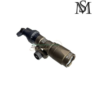 Flashlight M300A SF Mini SL07 Scout Dual Switch DARK EARTH Mil-Sim (MS-4014-DE)