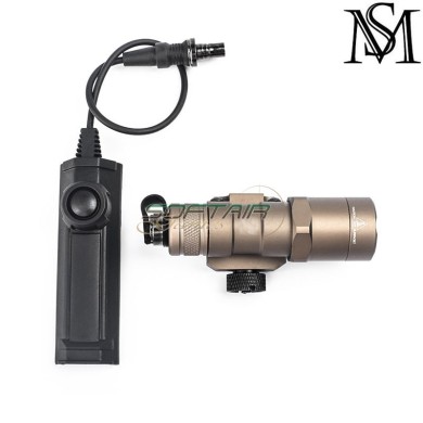 Flashlight M300B SF Mini scout double remote DARK EARTH Mil-Sim (MS-4035-DE)