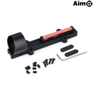 1X28 Collimeter Sight Optic Fiber per fucile a pompa Aim-O (ao3042-bk)