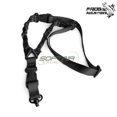 Cinghia un punto Multi funzione BLACK con gancio QD Frog Industries® (fi-7006-bk)