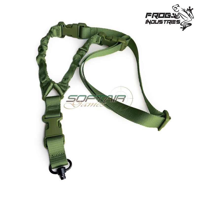 Cinghia un punto Multi funzione OLIVE DRAB con gancio QD Frog Industries® (fi-7006-od)