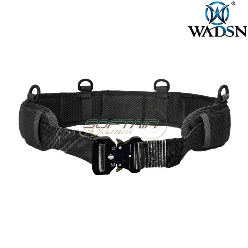 Tactical Belt BLACK with Heavy Duty Buckle WADSN (WB-0008-BK)