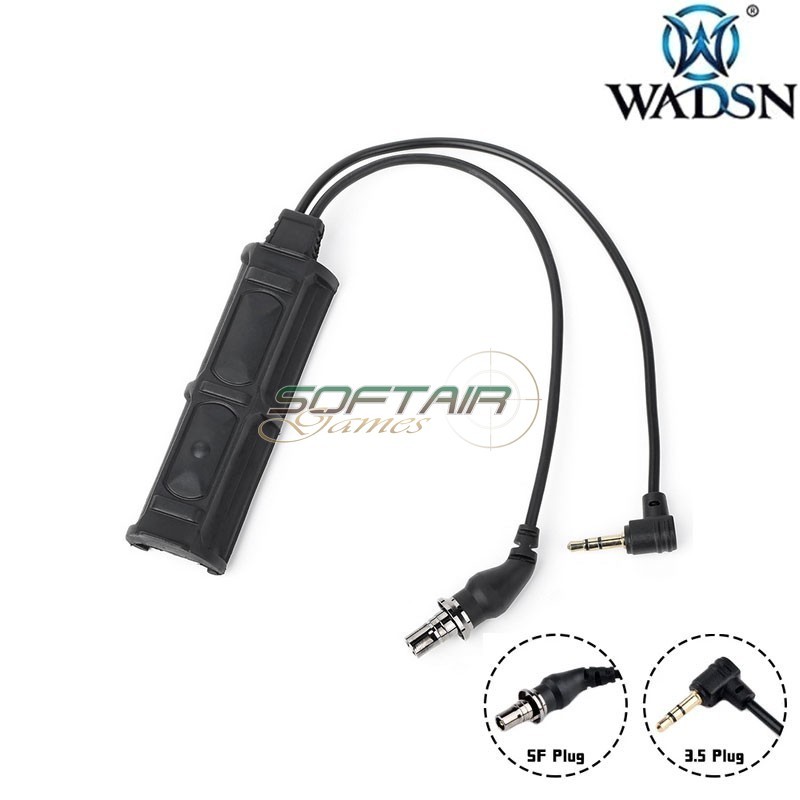 2 Channel Remote Cable with SF / 3.5mm Plug WADSN (WD07077-BK)