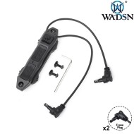 Dual Switch Remote Cable 2x Crane Plug BLACK WADSN (WD07074-BK)