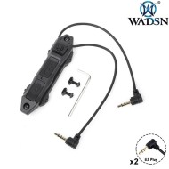 Dual Switch Remote Cable 3.5mm Plug BLACK WADSN (WD07007-BK)