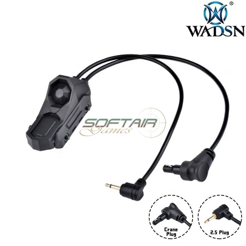 Dual Switch Remote Cable 2.5mm / Crane Plug BLACK WADSN (WD07050-BK)