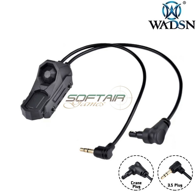 Dual Switch Remote Cable 3.5mm / Crane Plug BLACK WADSN (WD07051-BK)