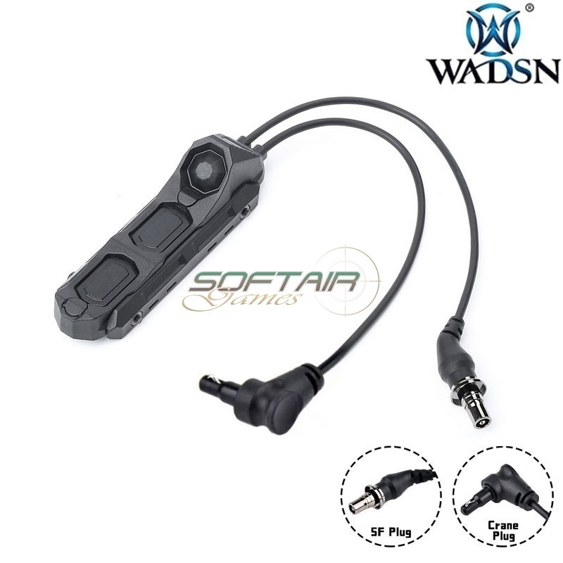 Cavo remoto LL Dual Switch SF / Crane Plug BLACK WADSN (WD07086-BK)