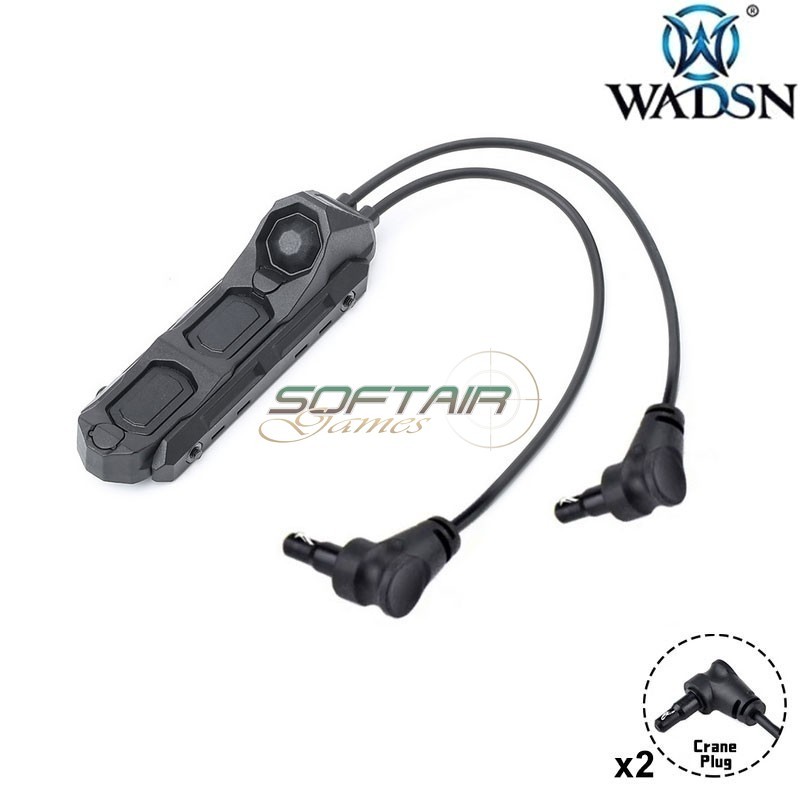 Cavo remoto LL Dual Switch 2x Crane Plug BLACK WADSN (WD07090-BK)