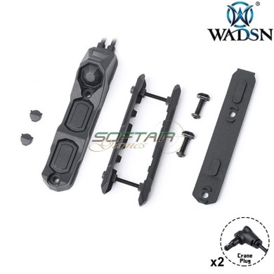 Dual Switch LL Remote Cable 2x Crane Plug BLACK WADSN (WD07090-BK)