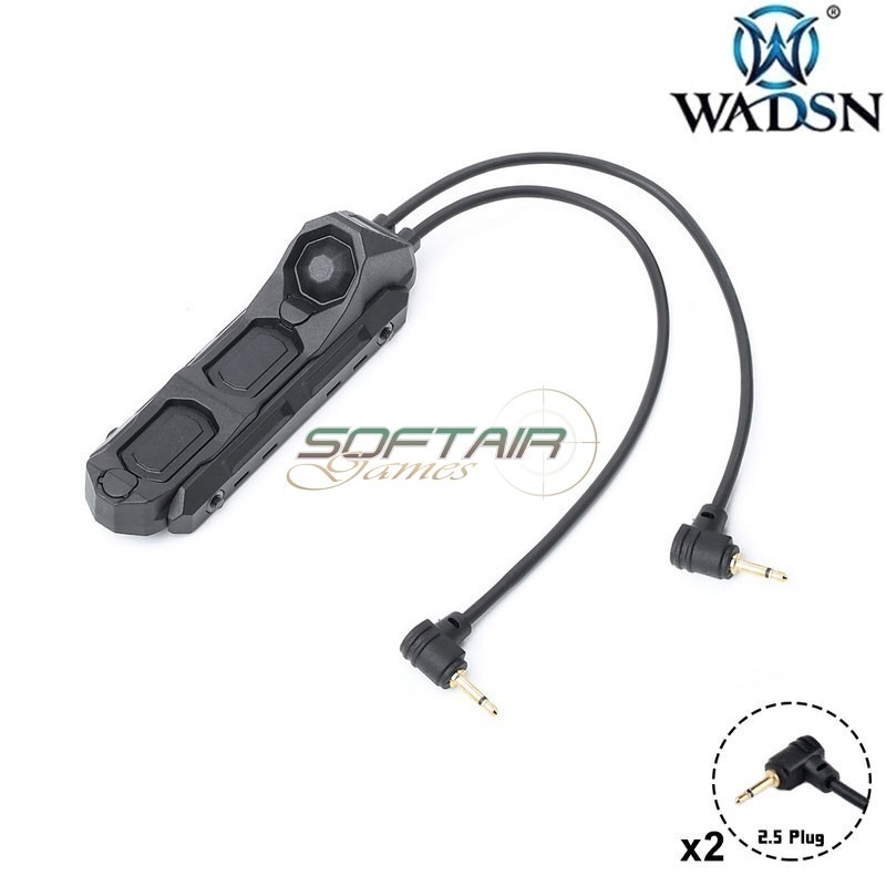 Dual Switch LL Remote Cable 2.5mm Plug BLACK WADSN (WD07087-BK)