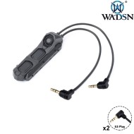 Dual Switch LL Remote Cable 3.5mm Plug BLACK WADSN (WD07089-BK)