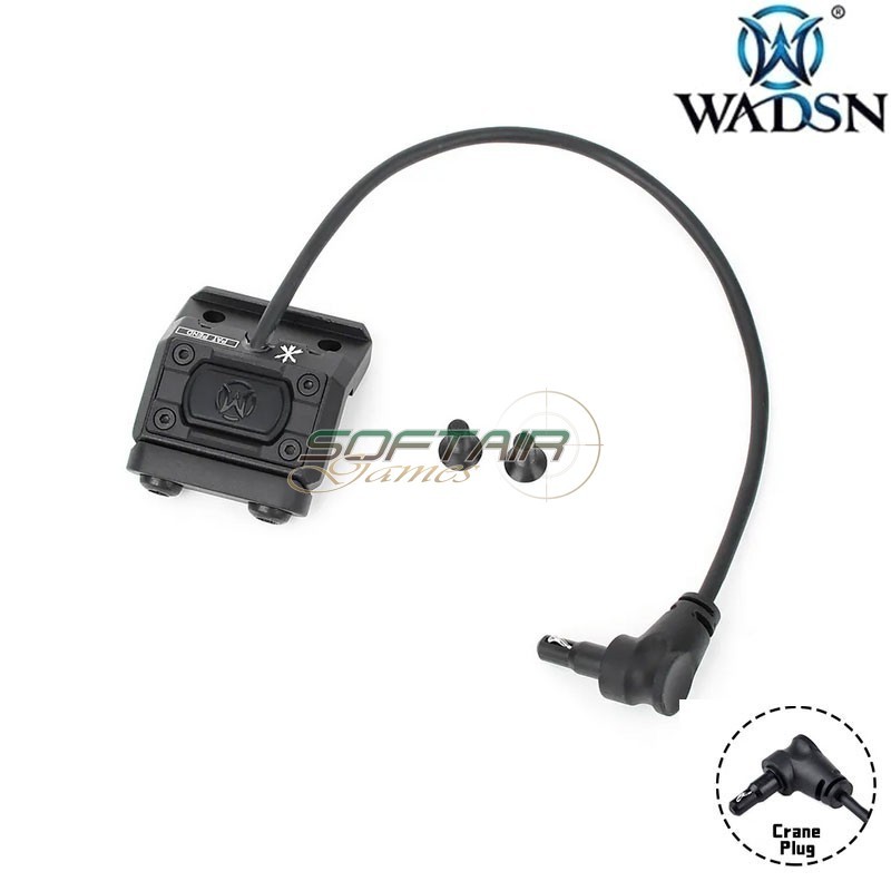 ML UT Button BLACK Tail pressure remote Crane Plug WADSN (WD07062-BK-LO)