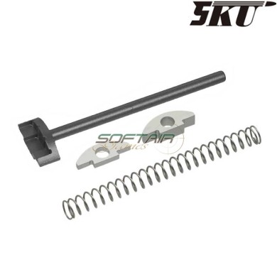 Set Asta Guidamolla in Alluminio NERO per Action Army AAP01 GBB (5ku-abaap-016-bk)