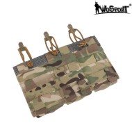 Tasca Light Tripla Porta Caricatori M4/m16 Multicam Wosport (wo-042658)