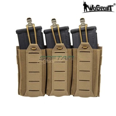 Light Pocket Triple Magazine Pouch M4/m16 Coyote Brown Wosport (wo-042656)