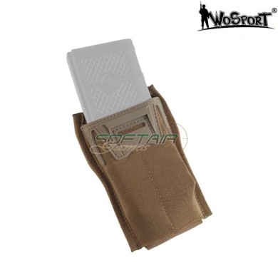 K Type 5.56 AR Magazine Pouch Coyote Brown Wosport (wo-044677)