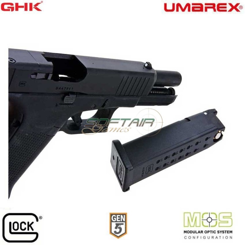 Gas Pistol Glock 17 Gen.5 MOS Black GBB GHK Umarex (UM-2.6475)