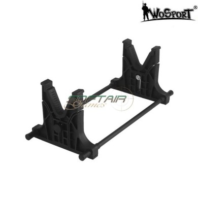 Black adjustable multipurpose rifle stand wosport (wo-tg31)