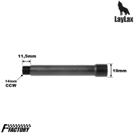 Outer barrel extension Carbon Fiber First Factory 14mm CCW Laylax