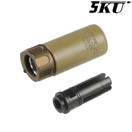 SF mini warden silencer 14mm CCW TAN V.2 5KU (5ku-217-t-2)