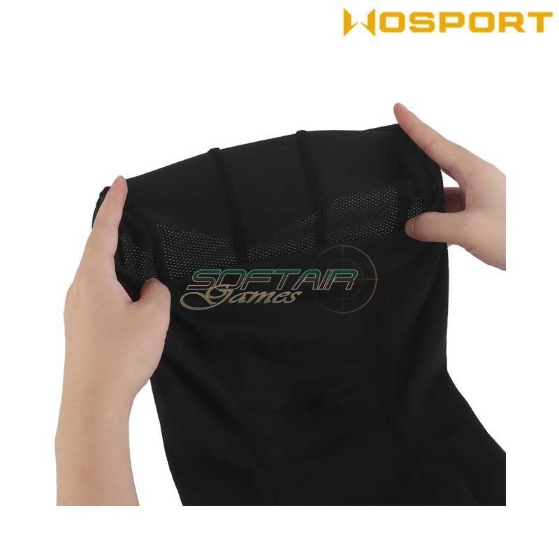 Passamontagna Tattico Traspirante Nero Wosport  (Wo-Ma208b)