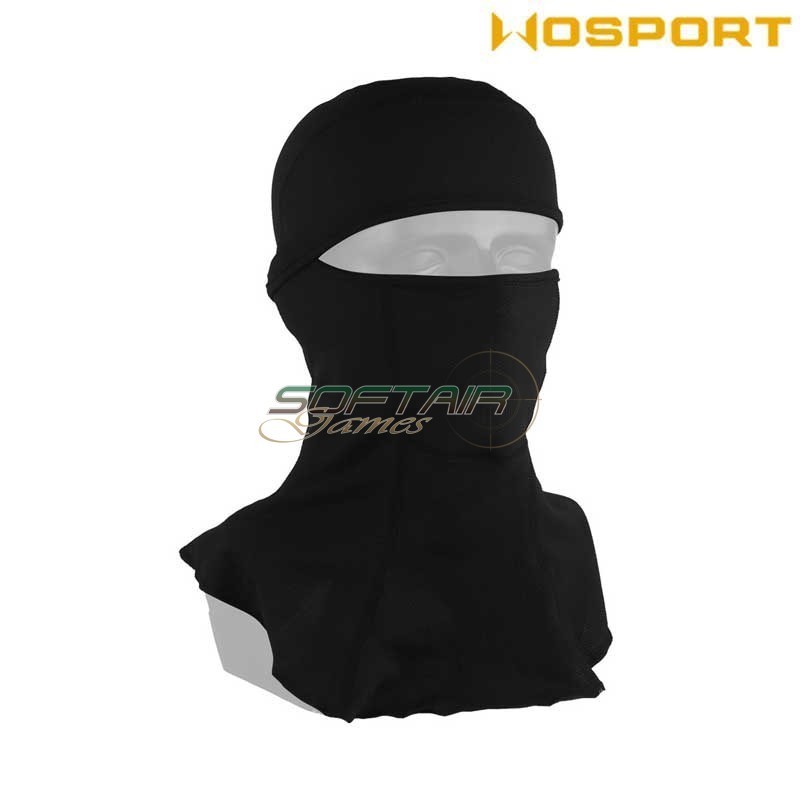 Passamontagna Tattico Traspirante Nero Wosport  (Wo-Ma208b)