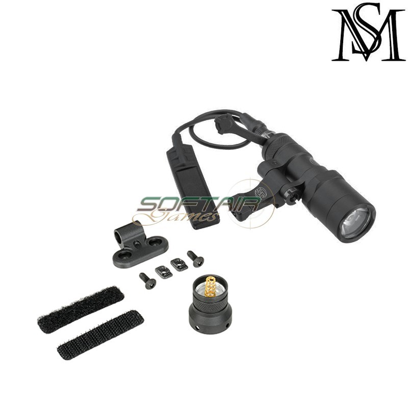 Torcia M340B SF Scout Light Pro two control kit BLACK Mil-Sim (MS-4055-BK)