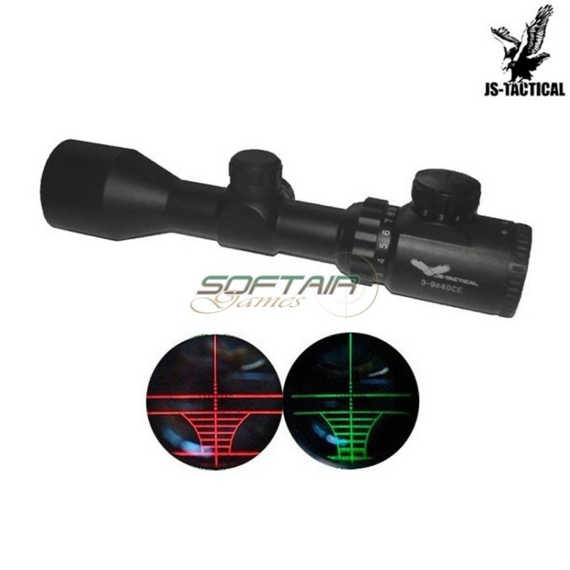 Ottica 3-9x40ce Reticolo Illuminato Js-tactical (js-3-9x40ce)