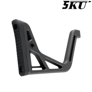 Calcio pieghevole MCX/MPX Style con adattatore 20mm Picatinny 5KU (5KU-342-BK)