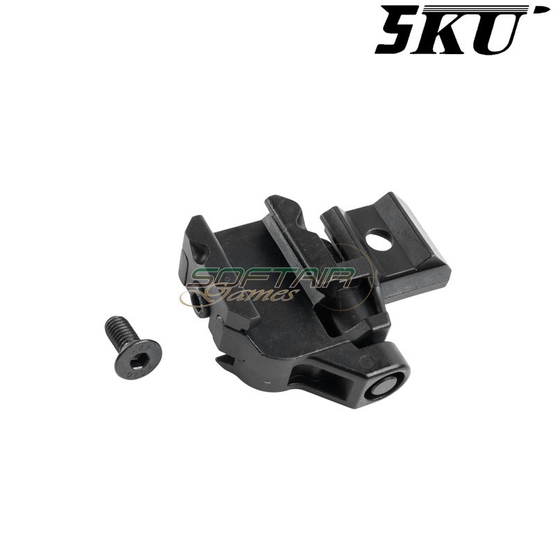 Calcio pieghevole MCX/MPX Style con adattatore 20mm Picatinny 5KU (5KU-342-BK)