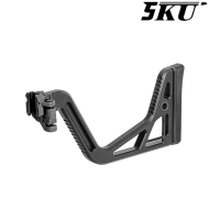 Folding Stock MCX/MPX Style with Picatinny 20mm adapter 5KU (5KU-342-BK)