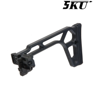 Folding Stock Rattler MCX Style with Picatinny 20mm adapter 5KU (5KU-343-BK)