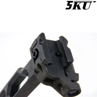 Folding Stock Rattler MCX Style with Picatinny 20mm adapter 5KU (5KU-343-BK)