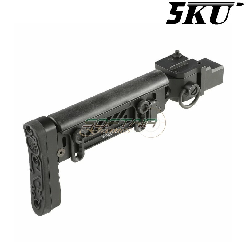 Folding Stock PT-5 for GHK AKM GBB Black 5KU (5KU-347-BK)