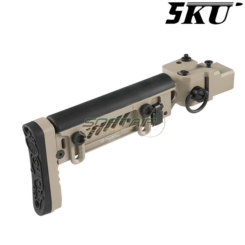 Calcio pieghevole PT-5 per GHK AKM GBB Tan 5KU (5KU-347-T)