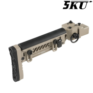Folding Stock PT-5 for GHK AKM GBB Tan 5KU (5KU-347-T)