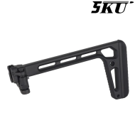 Calcio pieghevole MCX / MPX Style con adattatore 20mm Picatinny 5KU (5KU-364)